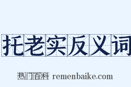 托老实反义词是什么意思的图片